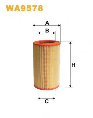 WIX FILTERS WA9578 Повітряний фільтр