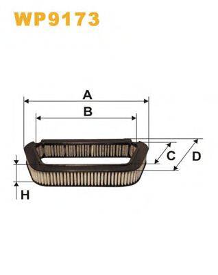 WIX FILTERS WP9173 Фільтр, повітря у внутрішньому просторі