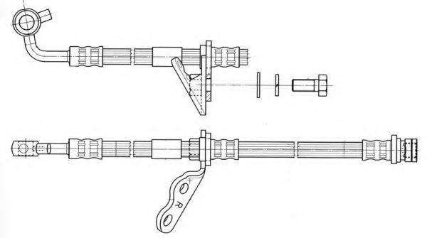 CEF 512472 Гальмівний шланг