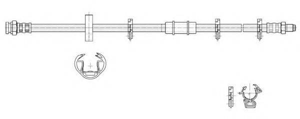 CEF 517060 Гальмівний шланг