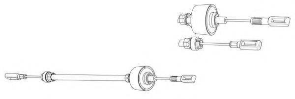 CEF CT01121 Трос, управління зчепленням