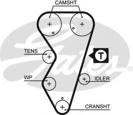 GATES 5412XS Ремінь ГРМ