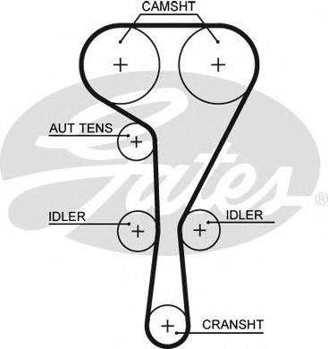 GATES 5551XS Ремінь ГРМ