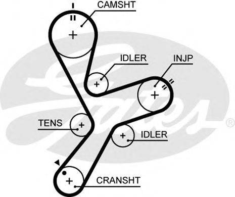 GATES 5641XS Ремінь ГРМ