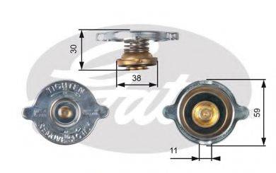 GATES RC101 Кришка, радіатор