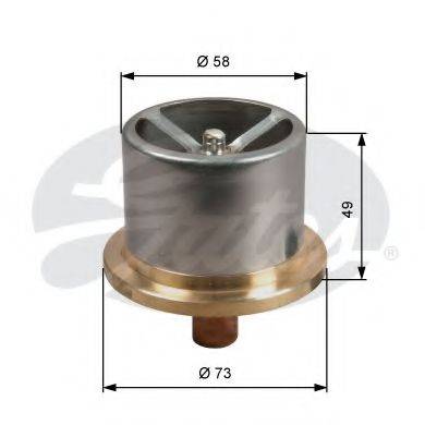 GATES TH51386 Термостат, охолоджуюча рідина