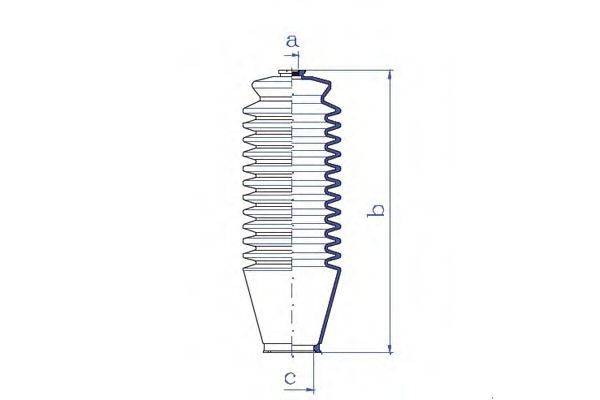 DA SILVA K5129 Пильовик, рульове управління