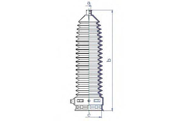 DA SILVA K5361 Пильовик, рульове управління