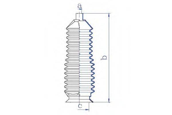 DA SILVA K5395 Пильовик, рульове управління