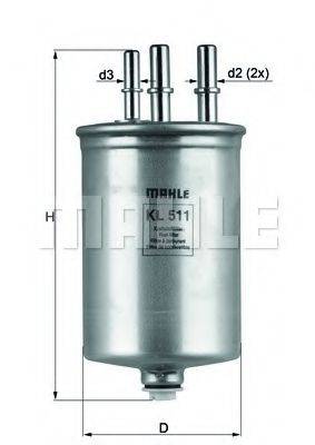 KNECHT KL506 Паливний фільтр