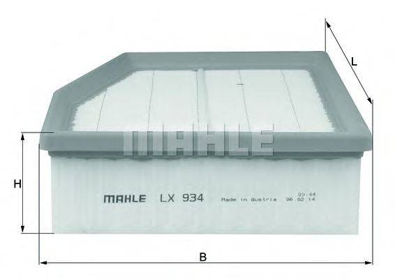 KNECHT LX934 Повітряний фільтр