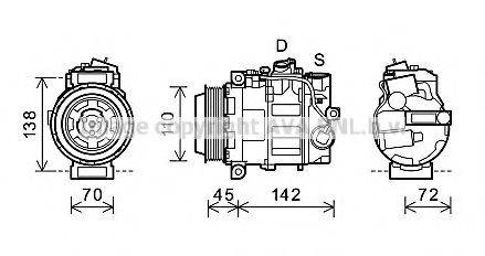 PRASCO MSK586 Компресор, кондиціонер