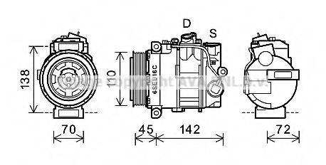 PRASCO MSK614 Компресор, кондиціонер