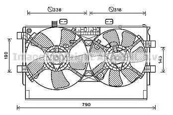 PRASCO MT7530 Вентилятор, охолодження двигуна