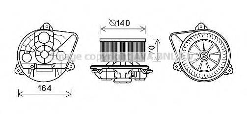 PRASCO OL8623 Електродвигун, вентиляція салону