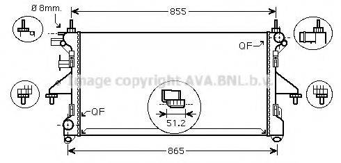 PRASCO PE2308 Радіатор, охолодження двигуна