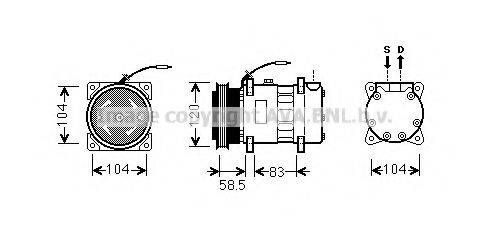 PRASCO RTK433 Компресор, кондиціонер