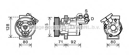 PRASCO RTK495 Компресор, кондиціонер