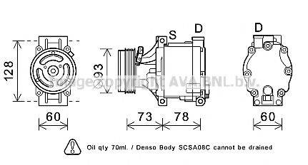 PRASCO SUK099 Компресор, кондиціонер