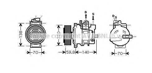 PRASCO AIK278 Компресор, кондиціонер