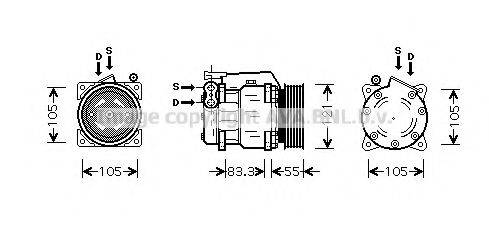 PRASCO ALK090 Компресор, кондиціонер