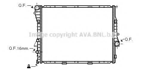 PRASCO BW2275 Радіатор, охолодження двигуна