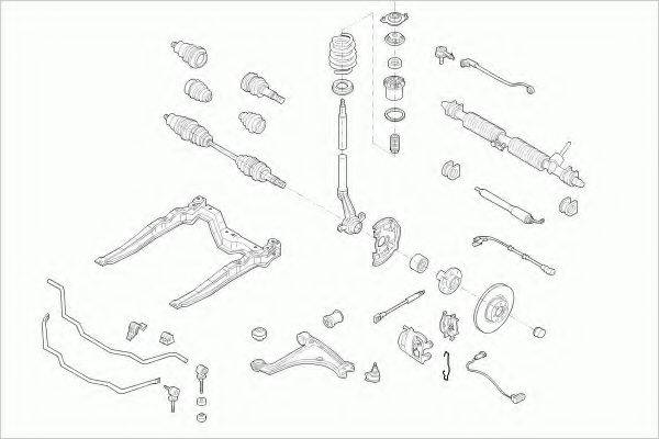 LEMFORDER OPELASTRAFL010 Рульове управління; Підвіска колеса