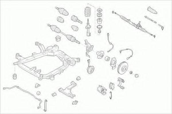 LEMFORDER OPELZAFIRFL002 Рульове управління; Підвіска колеса