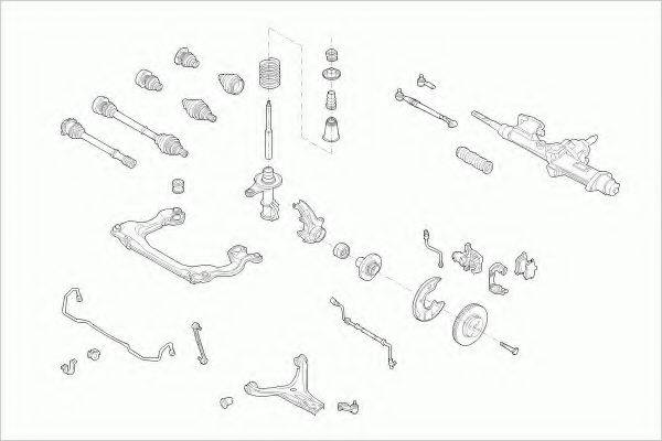 LEMFORDER AUDI80AVFL002 Рульове управління; Підвіска колеса