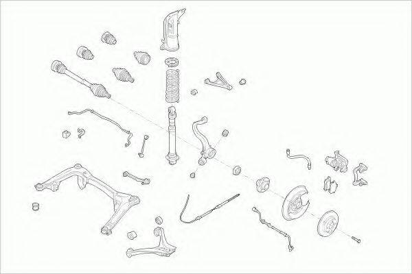 LEMFORDER AUDI80RL004 Рульове управління; Підвіска колеса