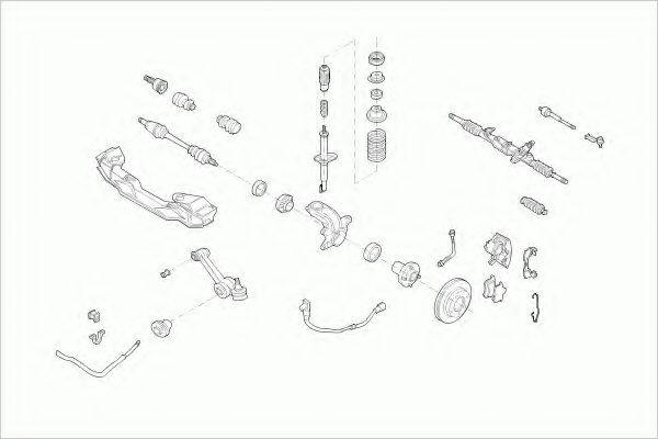 LEMFORDER FORDESCORFL001 Рульове управління; Підвіска колеса