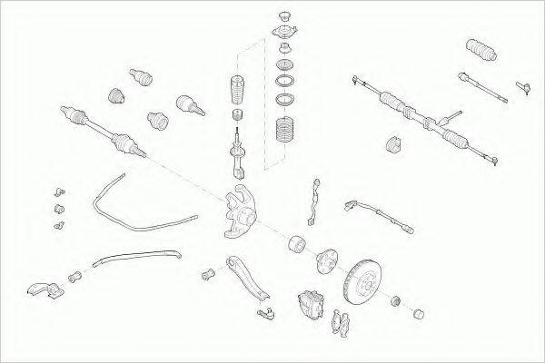 LEMFORDER OPELCOMBOFL001 Рульове управління; Підвіска колеса