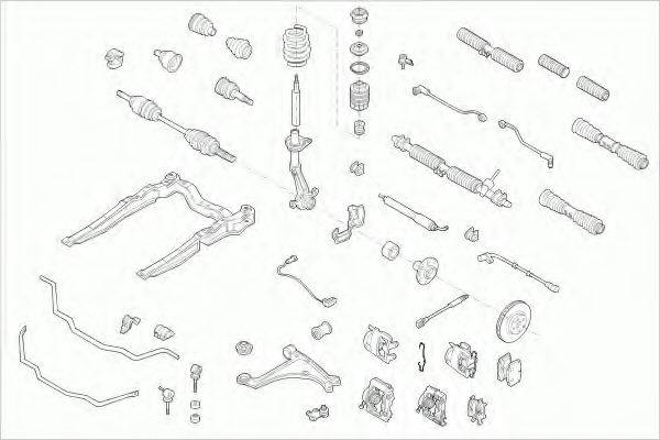 LEMFORDER OPELVECTRFL015 Рульове управління; Підвіска колеса