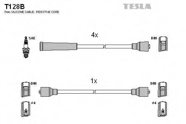 TESLA T128B Комплект дротів запалювання