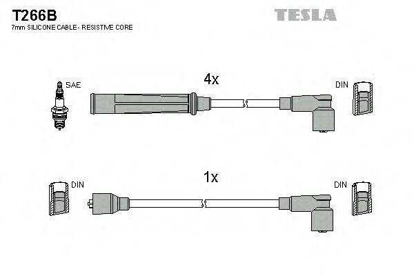 TESLA T266B Комплект дротів запалювання