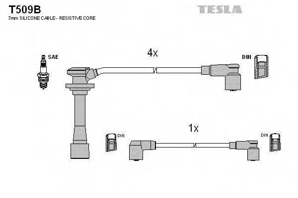 TESLA T509B Комплект дротів запалювання