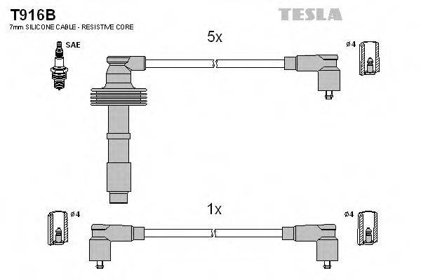 TESLA T916B Комплект дротів запалювання