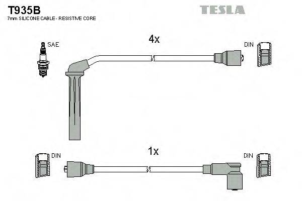 TESLA T935B Комплект дротів запалювання