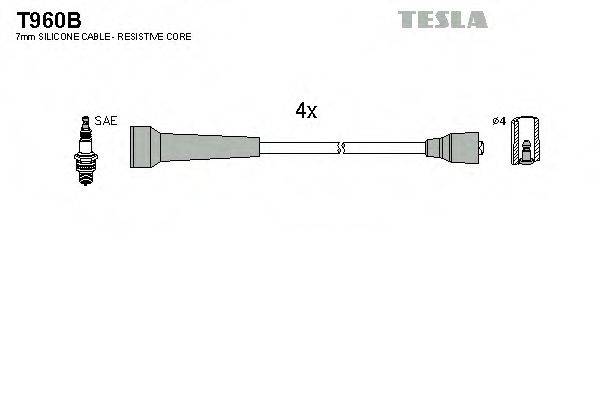 TESLA T960B Комплект дротів запалювання