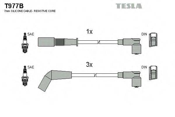 TESLA T977B Комплект дротів запалювання