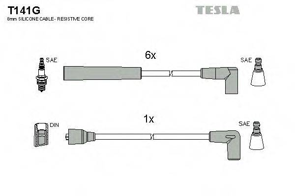 TESLA T141G Комплект дротів запалювання