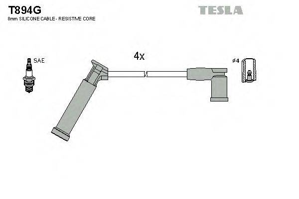 TESLA T894G Комплект дротів запалювання