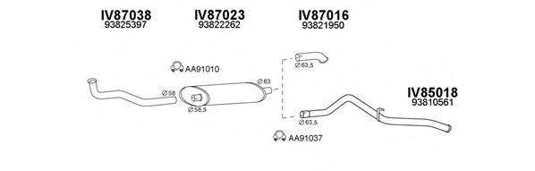 VENEPORTE 870015 Система випуску ОГ