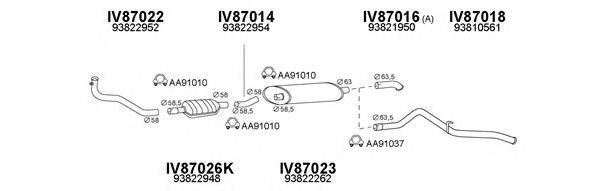 VENEPORTE 870020 Система випуску ОГ