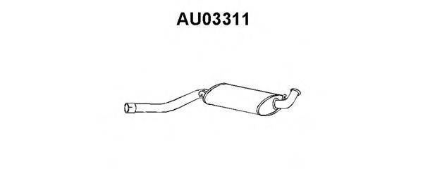 VENEPORTE AU03311 Середній глушник вихлопних газів