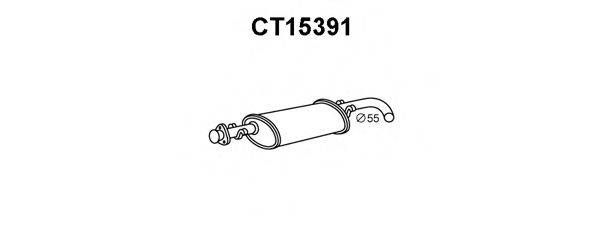 VENEPORTE CT15391 Середній глушник вихлопних газів