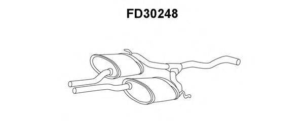 VENEPORTE FD30248 Середній глушник вихлопних газів