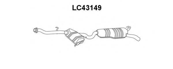 VENEPORTE LC43149 Глушник вихлопних газів кінцевий