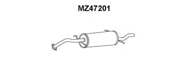 VENEPORTE MZ47201 Глушник вихлопних газів кінцевий