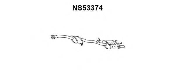 VENEPORTE NS53374 Глушник вихлопних газів кінцевий